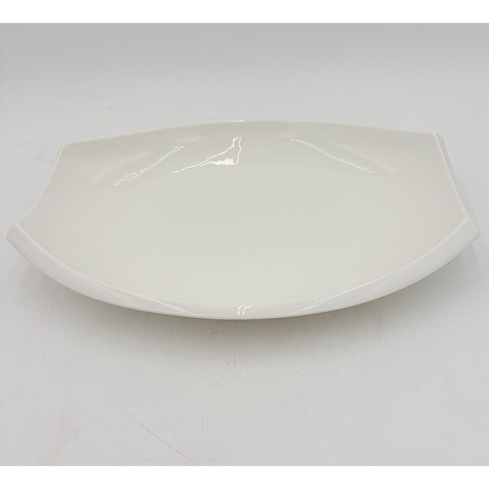CORDON BLEU White PORCELAIN Serving Platter 14” x 10” Microwave Safe